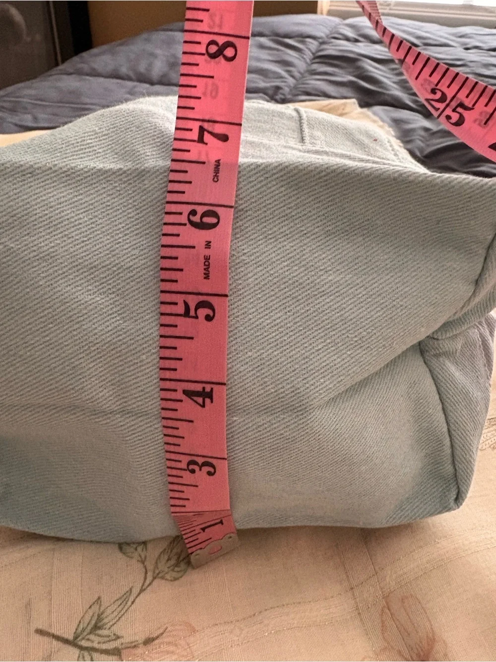 Snoopy Surf Light Blue Canvas Tote Bag